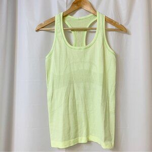 Lululemon Swiftly Tech Tank Green Yellow Size 6